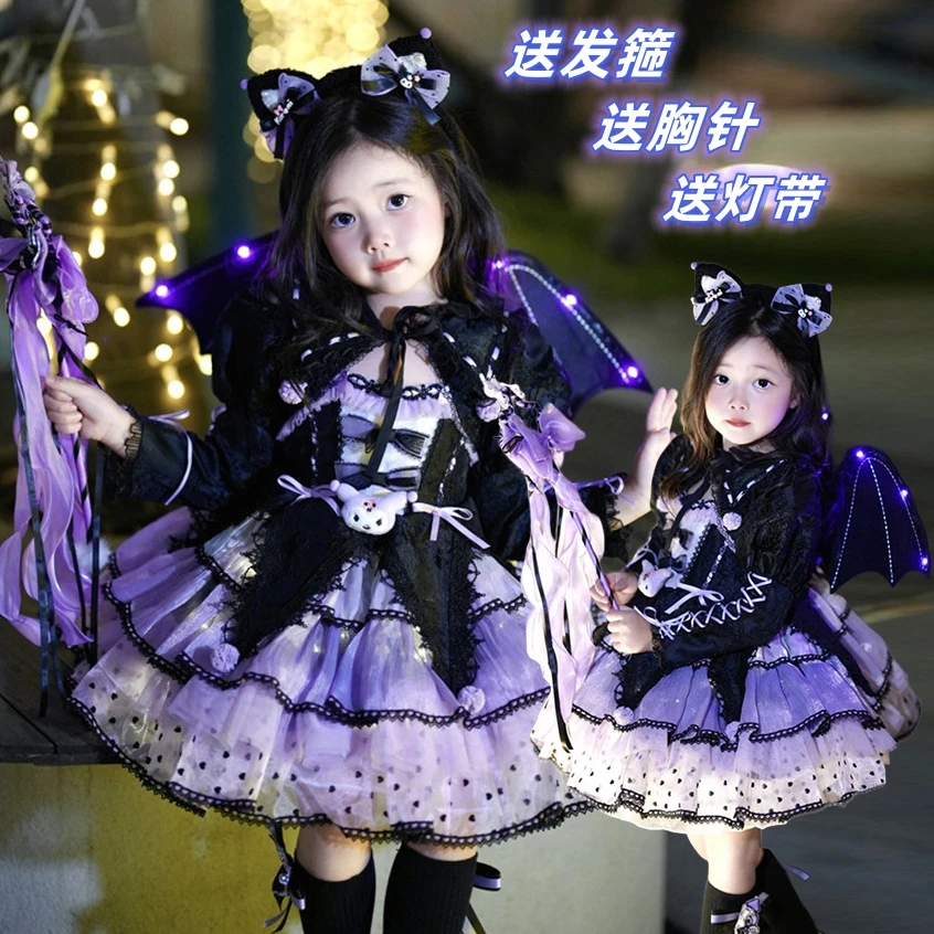 库洛米蓬蓬连衣裙生日公主裙高端儿童裙子萝莉女童洛丽塔礼服裙