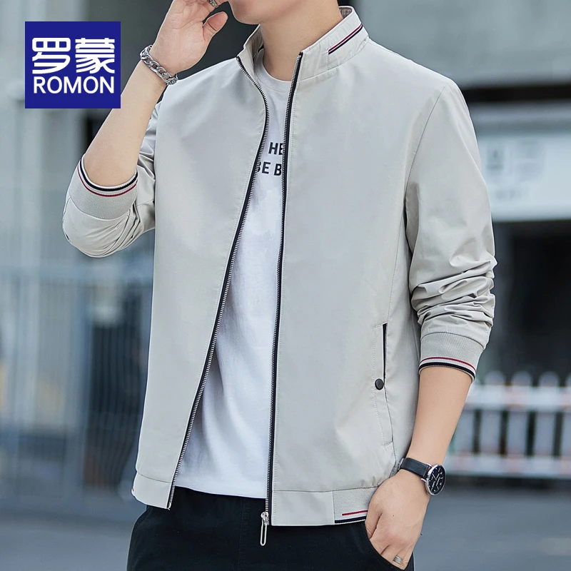 罗蒙男士冬季休闲夹克男款2025新款潮流时尚男装秋冬款修身外套男