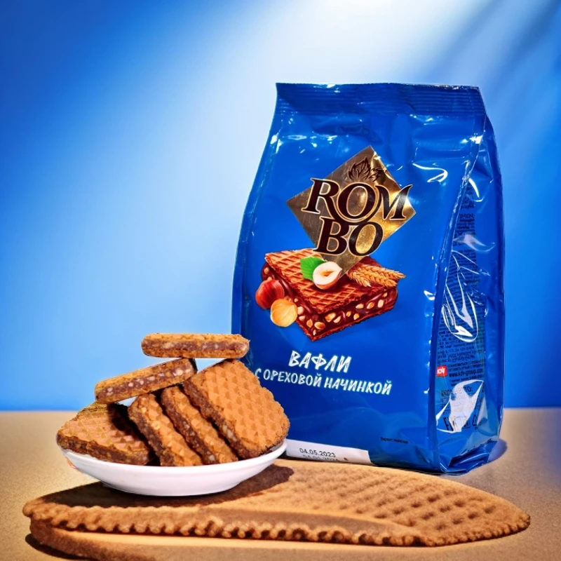 【俄罗斯进口】KDV榛仁纯可可巧克力夹心威化华夫饼干休闲零食 HT