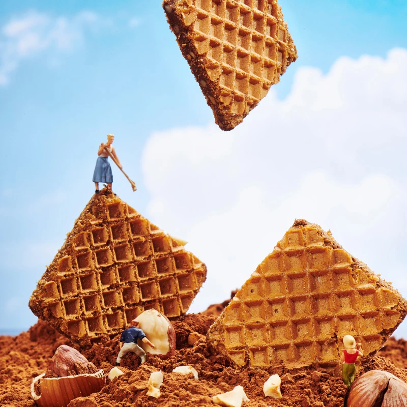 俄罗斯原装进口KDV榛仁巧克力夹心威化饼干