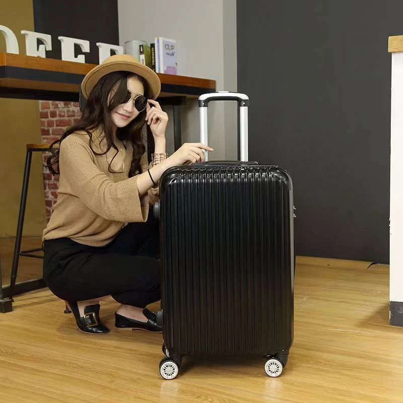 拉杆箱万向轮旅行箱行李箱网红休闲经典黑色