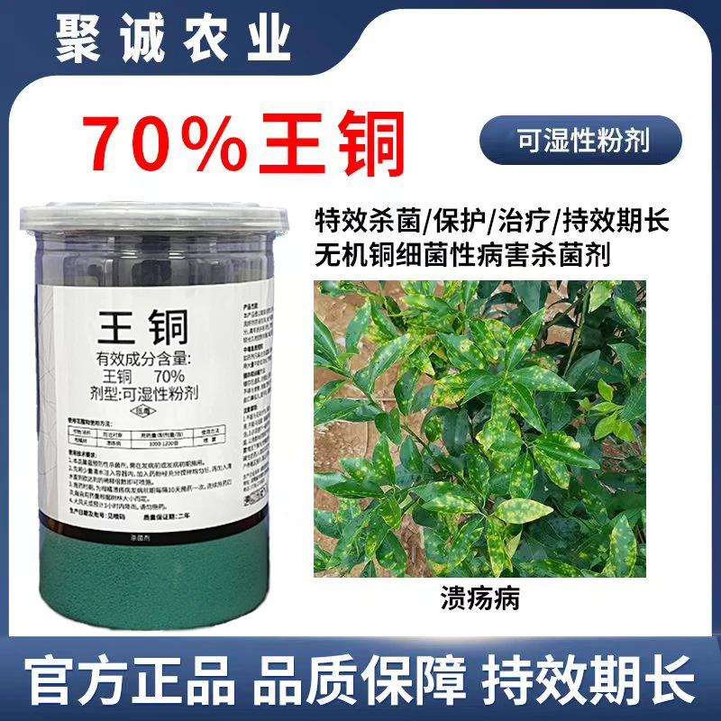 【直播专属】70%王铜杀菌剂防治柑橘树溃疡病细菌性病害杀菌广谱