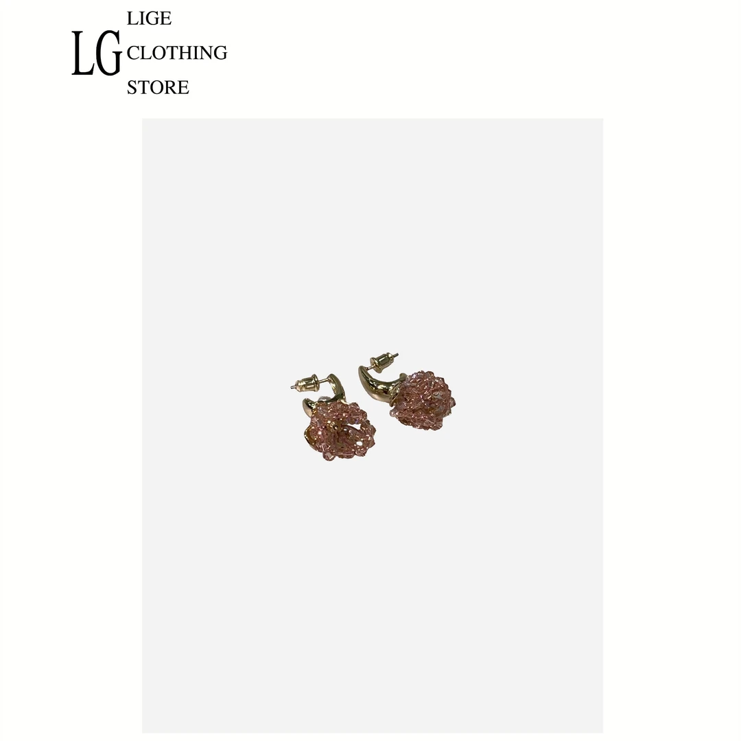 钛钢耳饰 里格 郁金香短耳环 1072