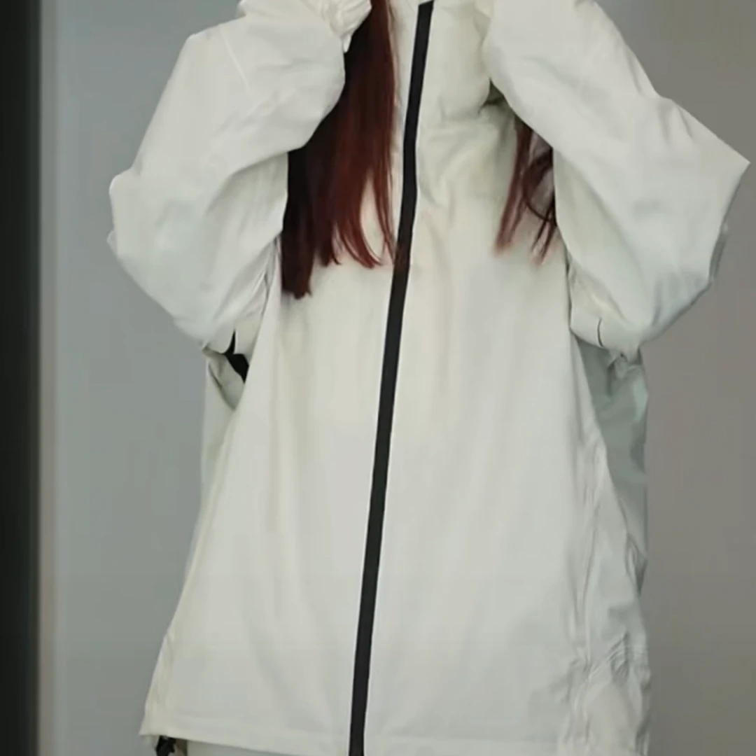 TELSON SNOW/独次者24雪季新款白色滑雪服男女单双板防风滑雪套装