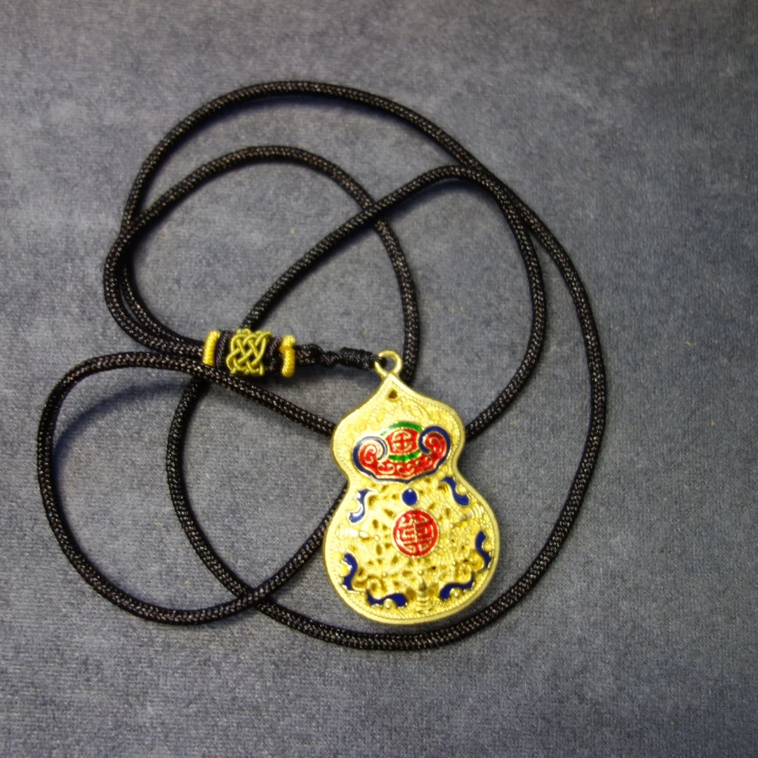 锌合金吊坠 精美时尚葫芦吊坠 百搭毛衣链 空心双面