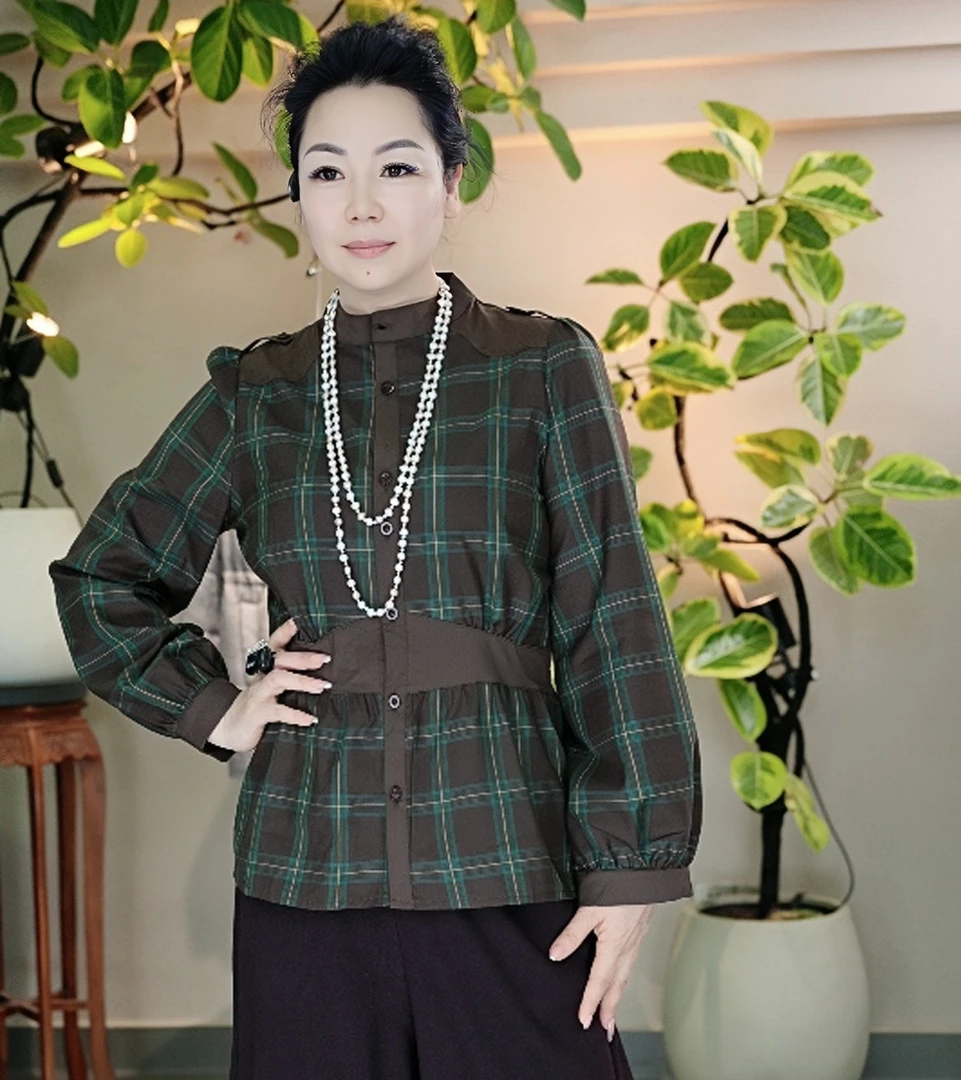 【奥兰多多&杨子家轻奢定制】减龄上衣401