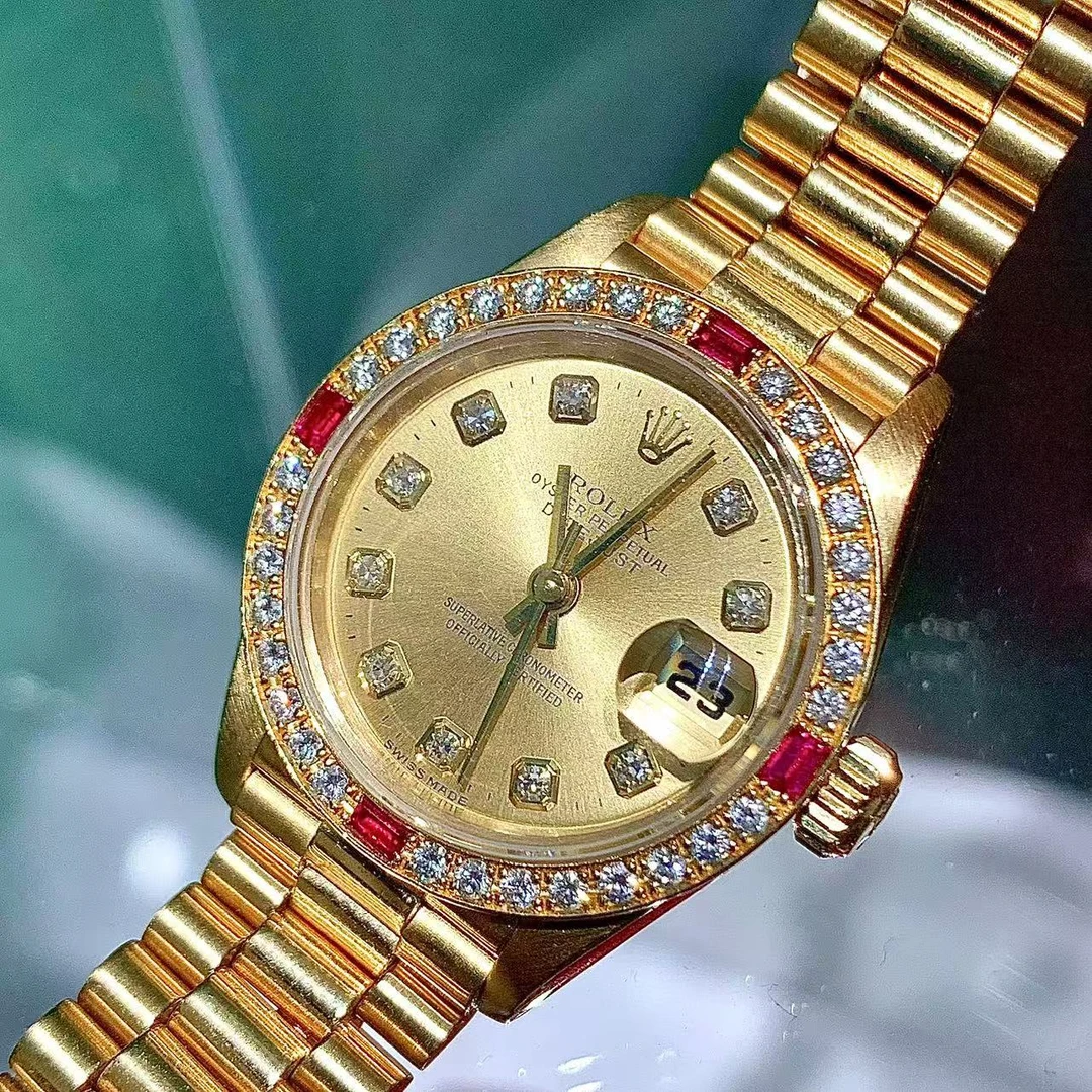 99新 Rolex/劳力士 全金女装日志/自动女表/表径26