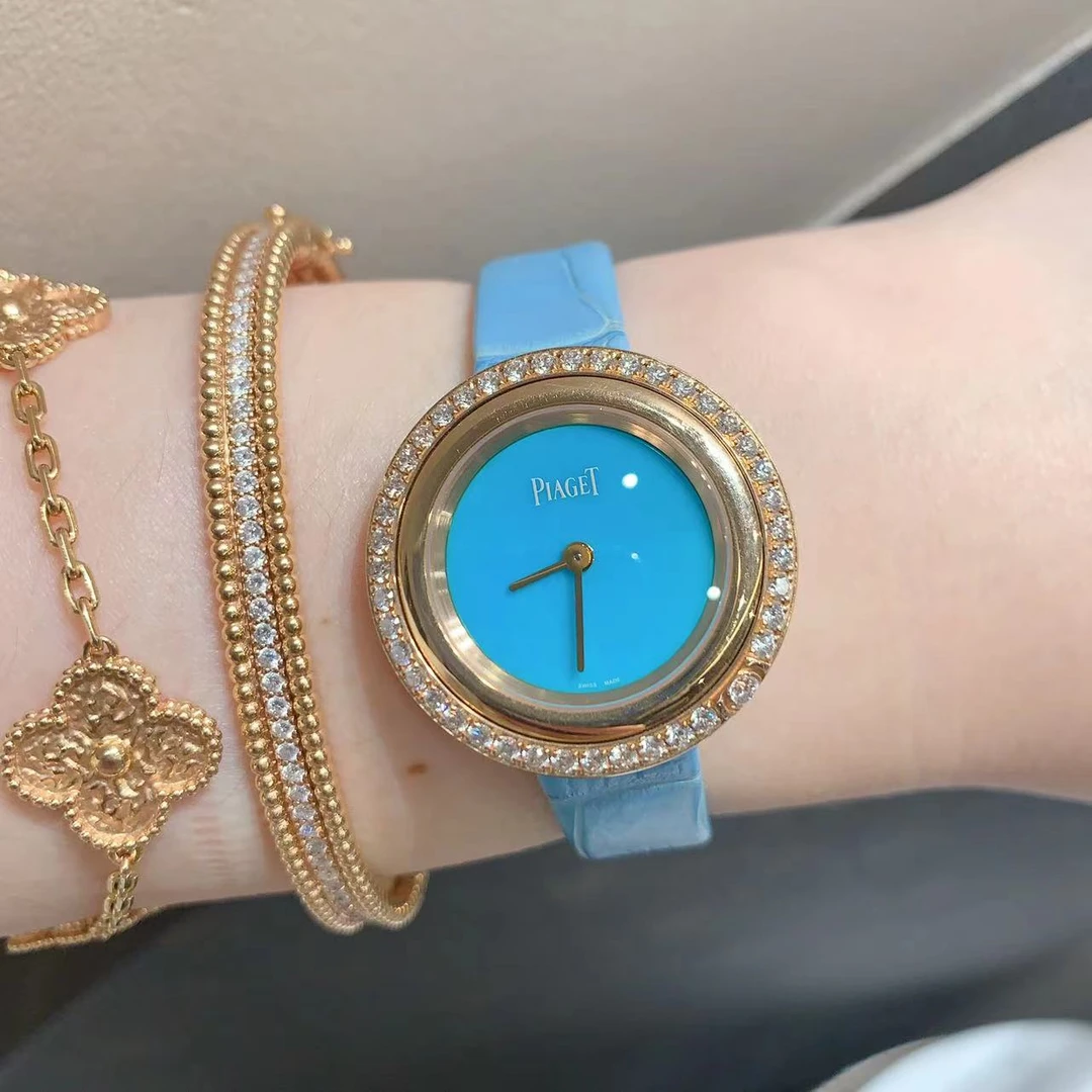 99新 Piaget/伯爵 时来运转女表/石英/玫瑰金/29mm