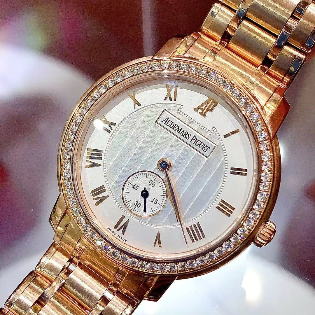 99新 AIPE/爱彼 爱彼全金JULES/手动/玫瑰金/36mm/17.5#
