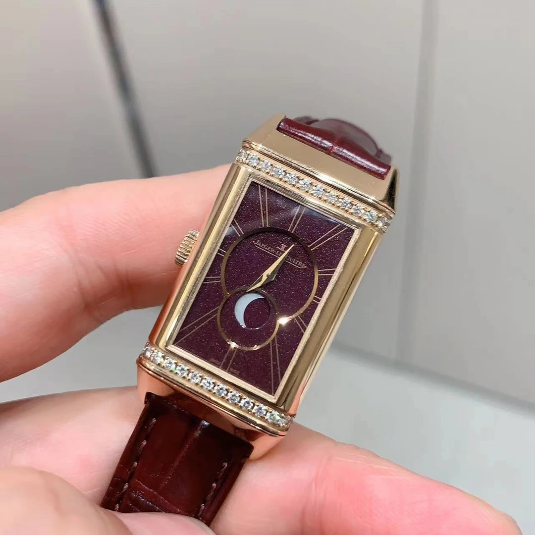 99新 Jaeger-LeCoultre/积家 双面翻转女表/手动/K18/40*20mm