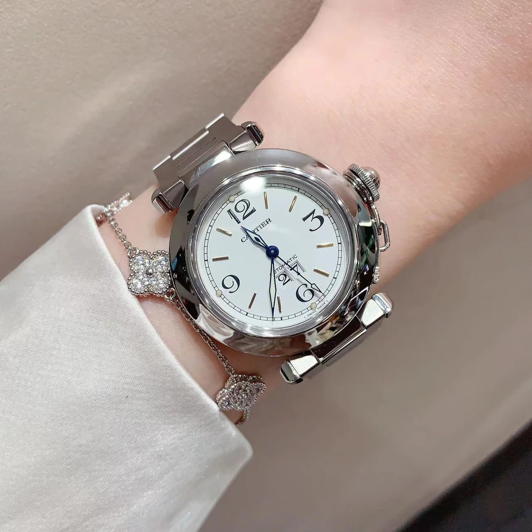 99新 Cartier/卡地亚 帕莎自动背透新款35mm