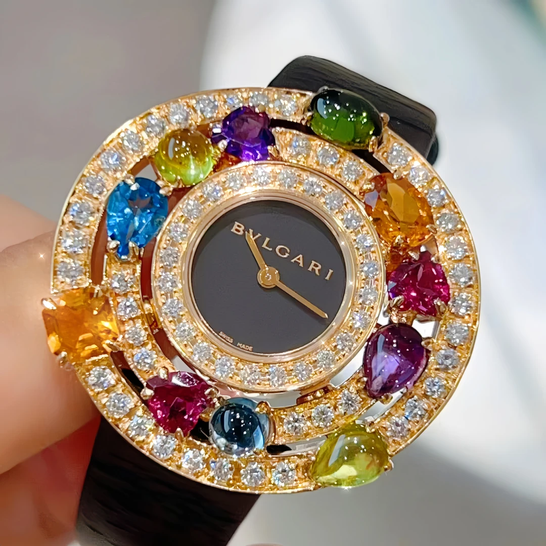 99新 BVLGARI/宝格丽 星空高级珠宝腕表原镶钻 36mm大星女表