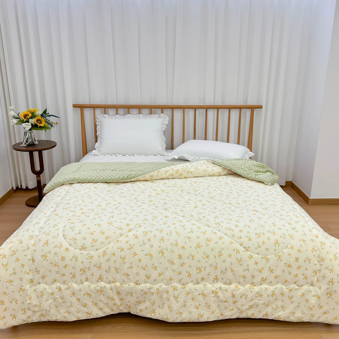 2-【印花豆豆被】纯棉印花 超柔软亲肤豆豆被一床