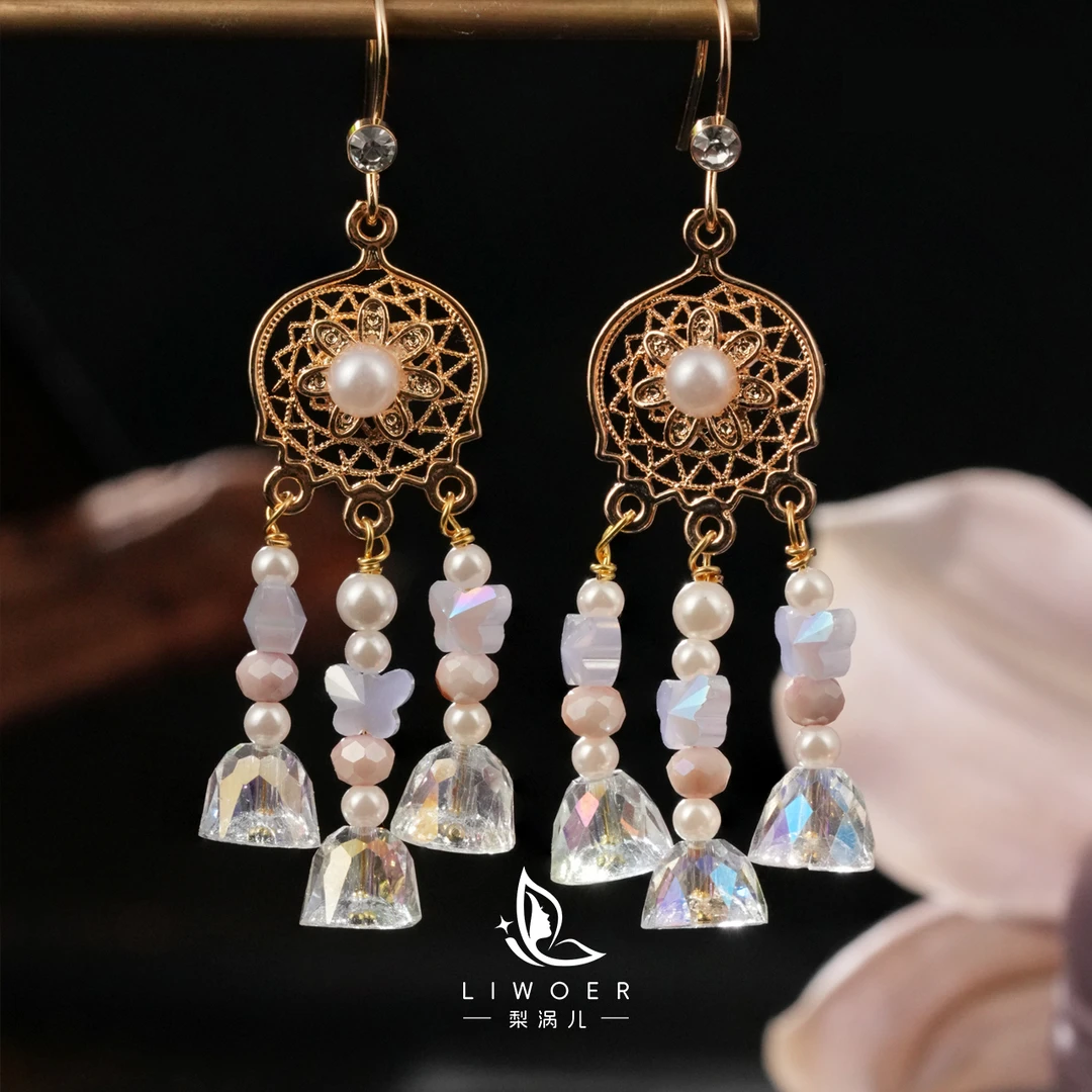 铜合金耳饰 「WQYZ」捕梦网中式耳饰民族风异域风时尚小众耳环