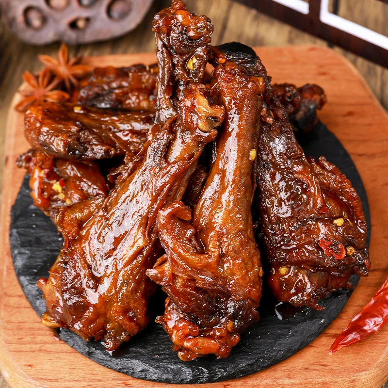 【大包新品】卤良将香辣鸭翅根麻辣鸭腿湖南特产鸭肉零食即食150g