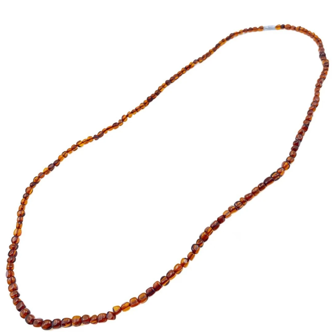 血珀设计款随型国风项链X561-赠包装合金