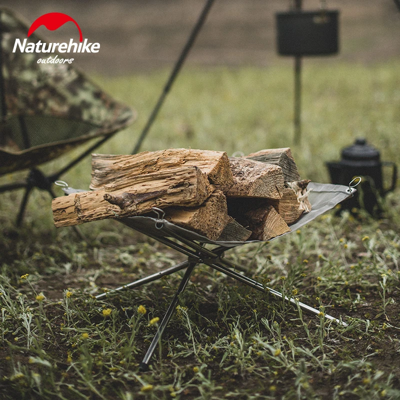 Naturehike挪客可折叠焚火台户外烧烤炉不锈钢野营烧烤架柴火炉