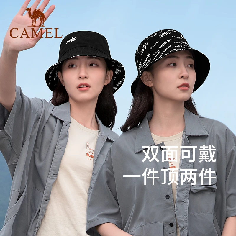 双面渔夫帽户外防紫外线太阳帽大帽檐遮阳帽夏季女防晒帽0007