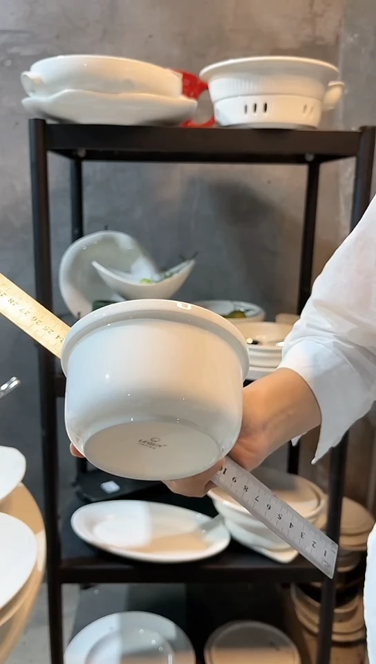 【闪购商品】瓷其他4.2英寸草帽直身碗微瑕不带勺叉