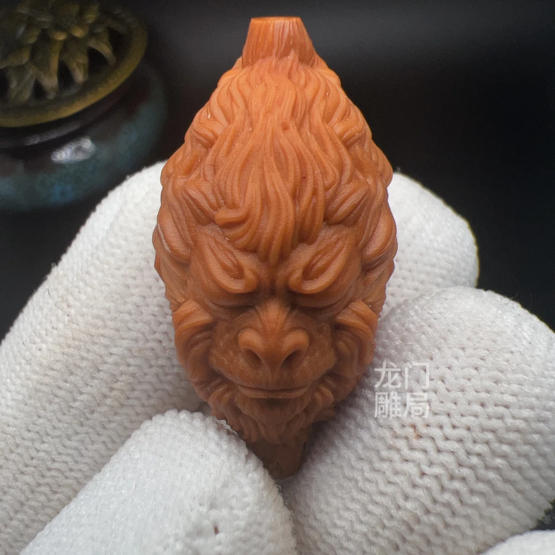 静思大圣 1.9大籽橄榄核大圣单籽齐天大圣单颗文玩挂件橄榄胡核雕