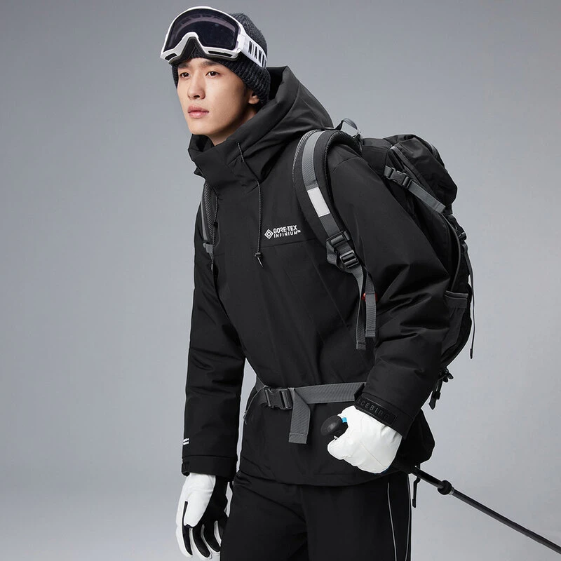 PEACEBIRD/太平鸟GORE-TEX INF宽松连帽冬工装羽绒服BWACC4270