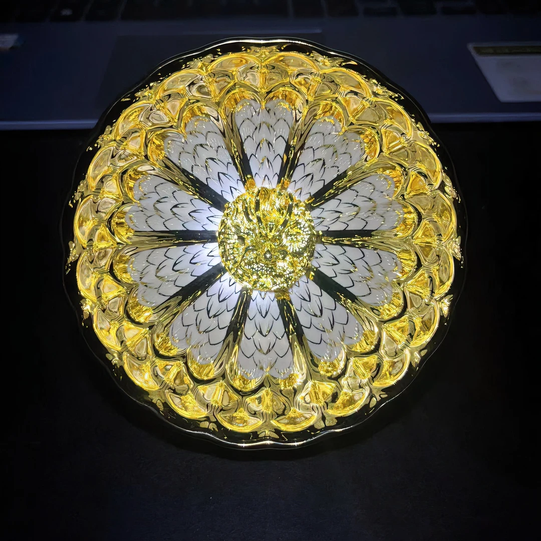 金玉满堂龙鳞镶嵌金龙品茗功夫茶具