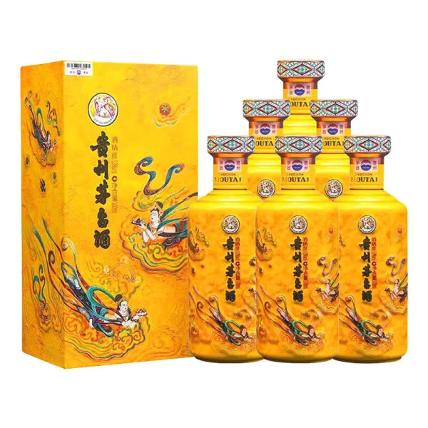 MOUTAI/茅台飞天茅台散花宴请酱香型白酒整箱53度500ml*6