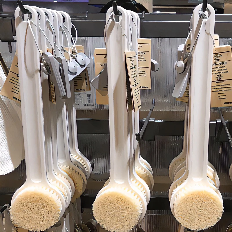 出口日本无印长柄良品洗澡刷搓澡神器沐浴刷软毛身体搓背刷洗浴