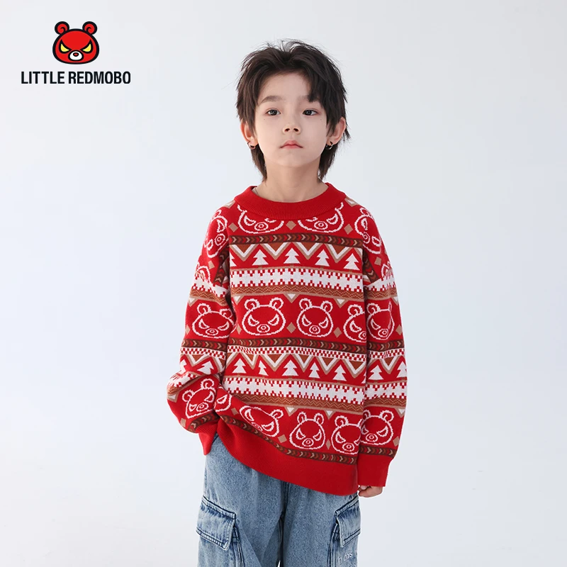 【魔霸眼睛】卡通潮酷时尚儿童春款百搭针织童装毛衣 CY-MB313