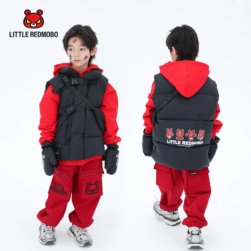 【魔霸专属】卡通潮酷儿童冬季潮流保暖童装羽绒马甲 DY-MB244