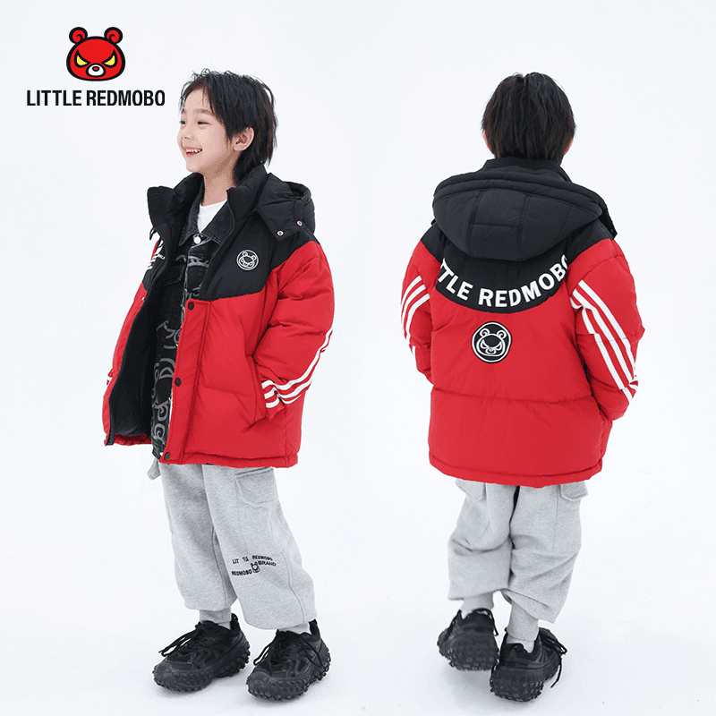 【魔霸眼睛】卡通纯色潮酷儿童冬季保暖童装羽绒服 DY-MB279