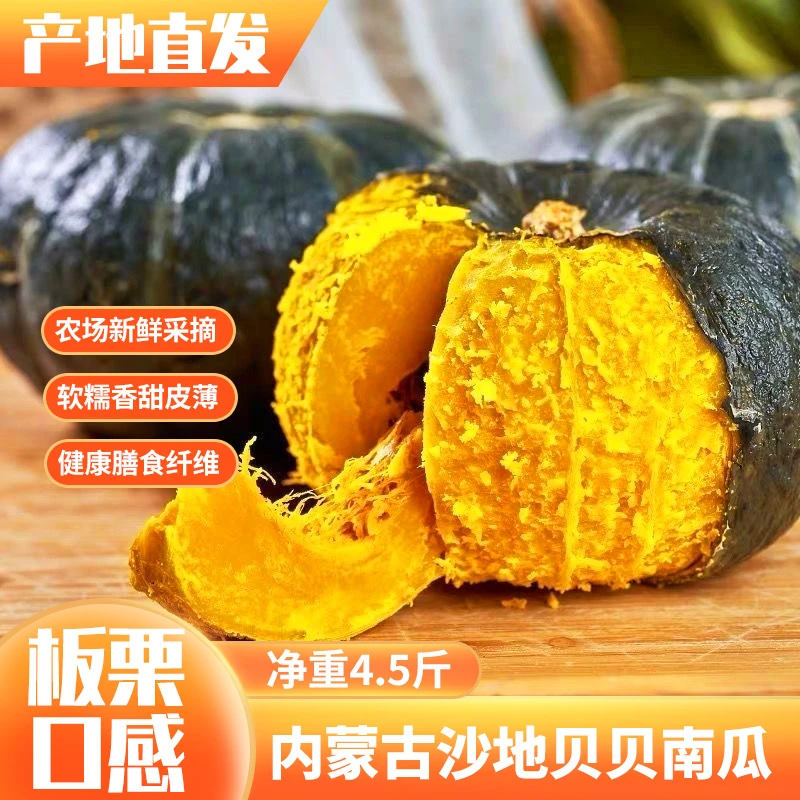 【坏果包赔】内蒙古正宗贝贝南瓜板栗味应季蔬菜辅食粉糯香甜小南瓜