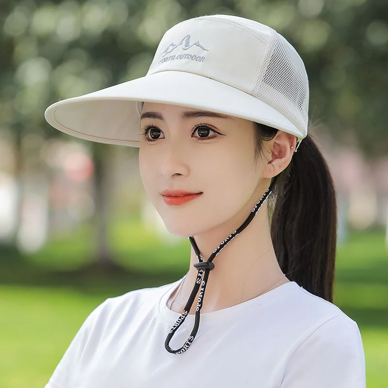 帽子女款2023新款夏季薄款遮阳帽户外骑车帽休闲透气防晒太阳帽潮