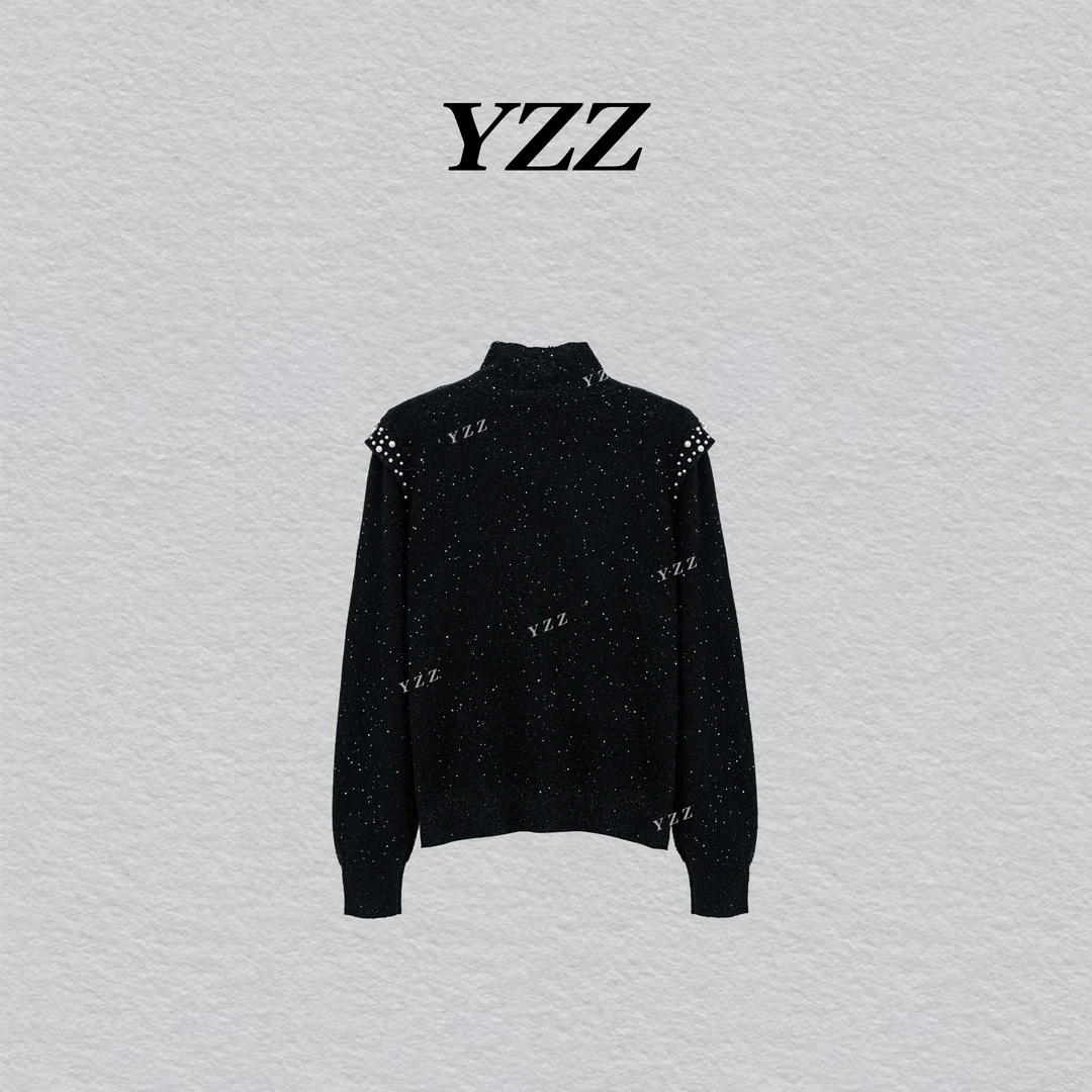 YZZ “星海”绵羊毛纯色半高领保暖打底山羊绒毛衣 810405