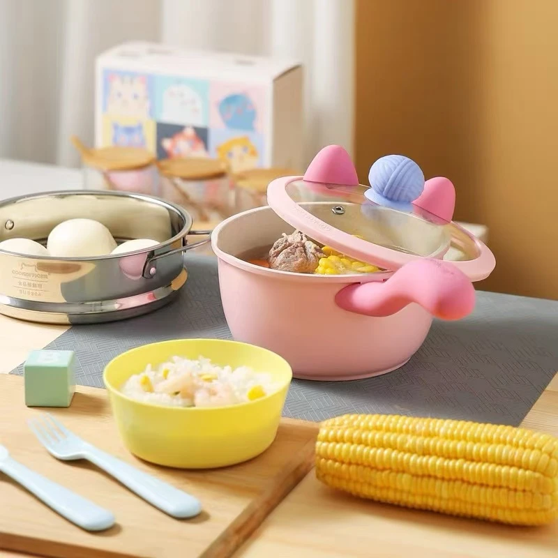 CJS-萌猫奶锅16cm泡面锅不挑灶具