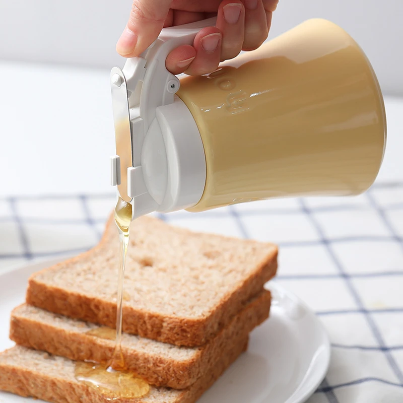 利快利快蜂蜜瓶日本原装进口一键切断密封罐陶瓷不滴漏油瓶多规格