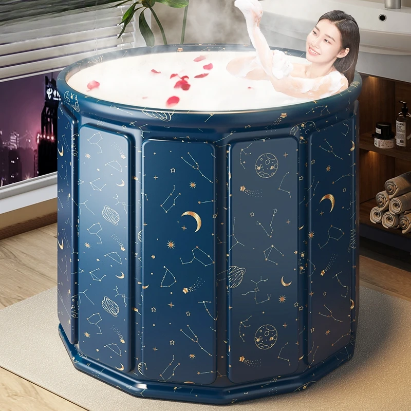 折叠泡澡桶大人小孩成人小户型沐浴桶洗澡盆家用桶折叠成人泡澡桶