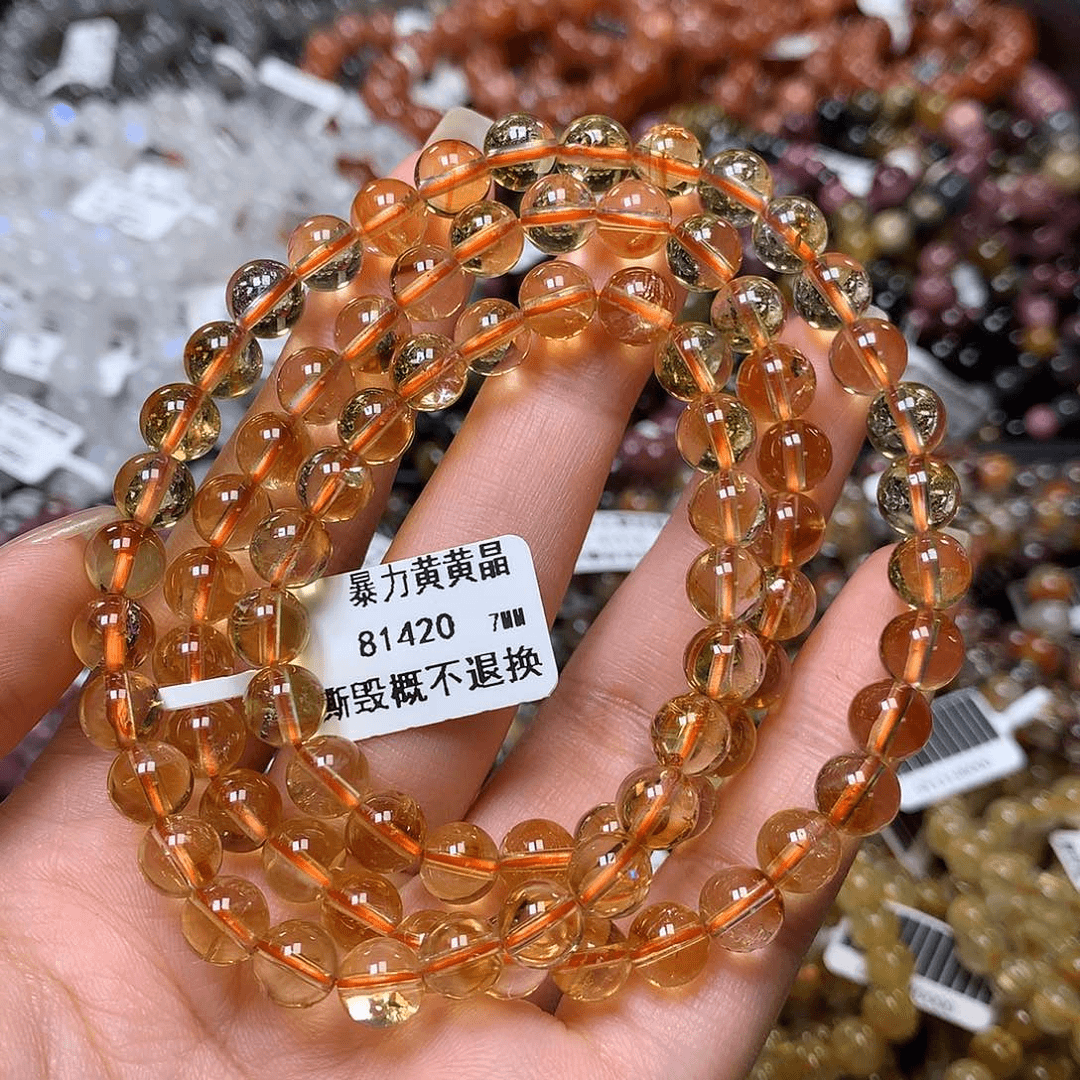 水晶手链未镶嵌，