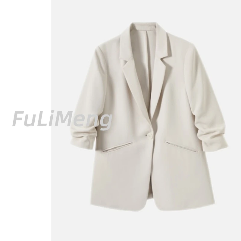 XUEYU夏季薄款韩版小西装气质时尚休闲百搭宽松设计感西服女