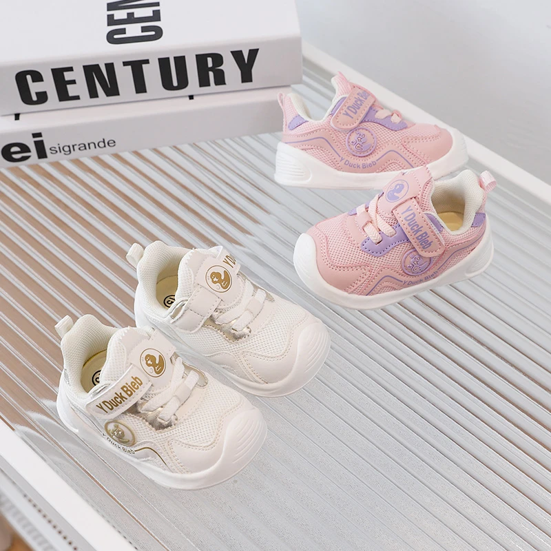 YDuck Bieb 儿童学步鞋男女童运动鞋秋季新款透气软底防滑宝宝鞋