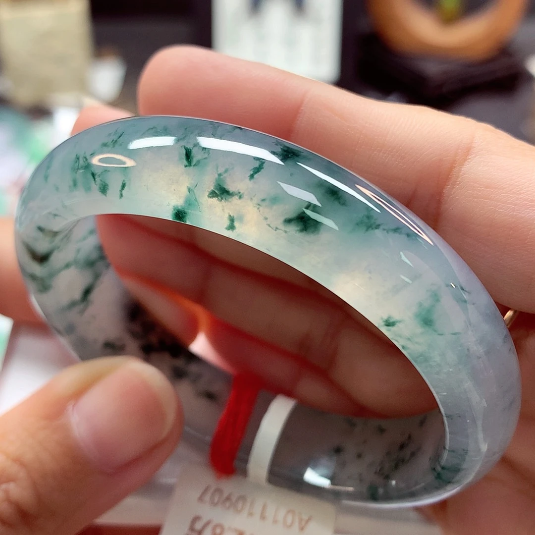 翡翠手镯（贵妃镯）未镶嵌6号 11