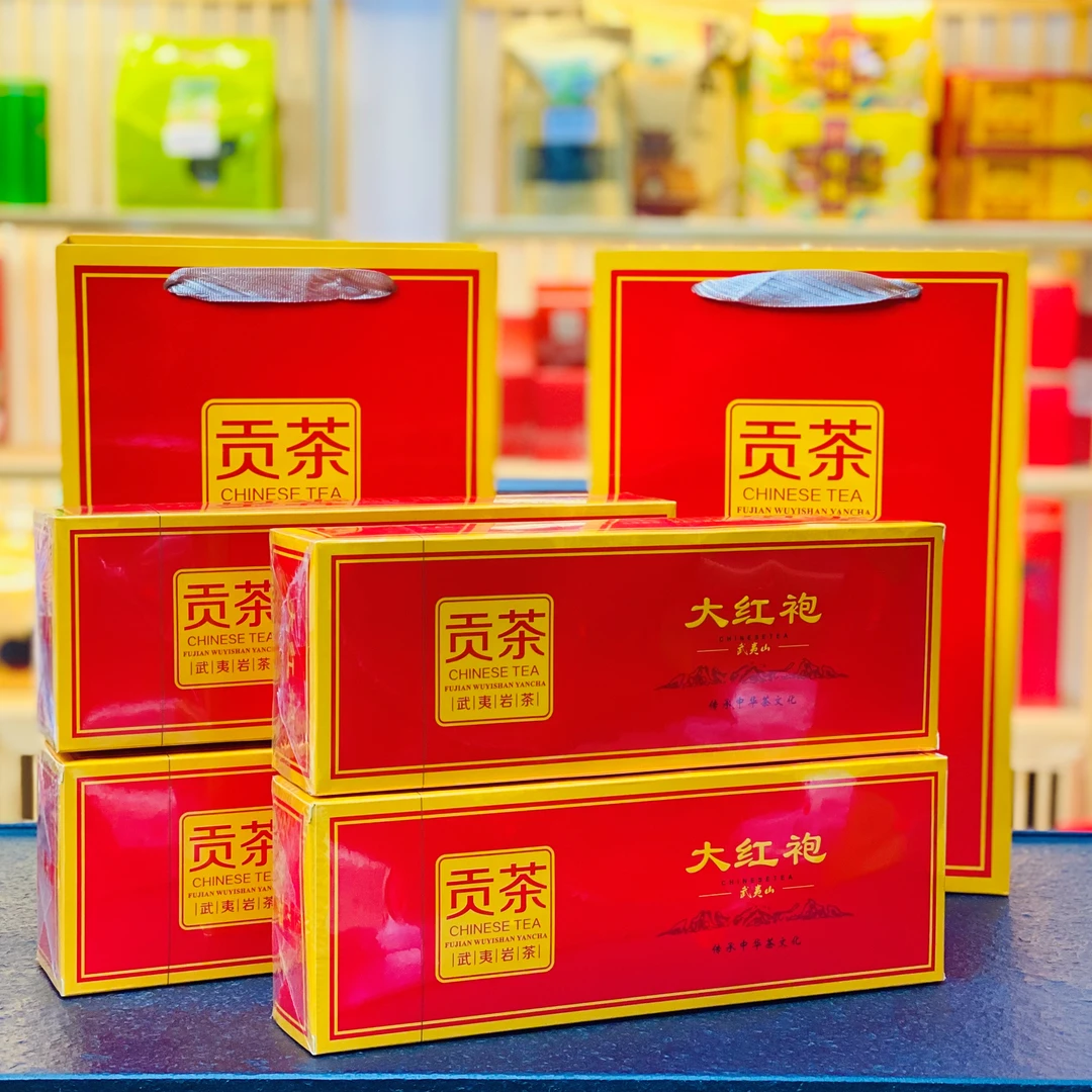 【小郑推荐】浓香型大红袍武夷岩茶春季果香贡茶烟条两条一斤装