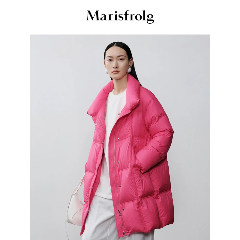 Marisfrolg/玛丝菲尔时尚羽绒服休闲女士保暖冬季纯色AADE4722Y