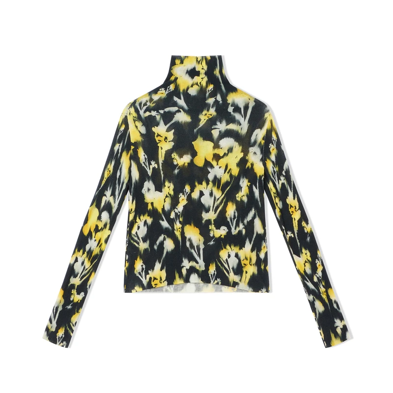 Marisfrolg/玛丝菲尔新款纯羊毛修身内搭针织衫女装上衣A1CX3845M