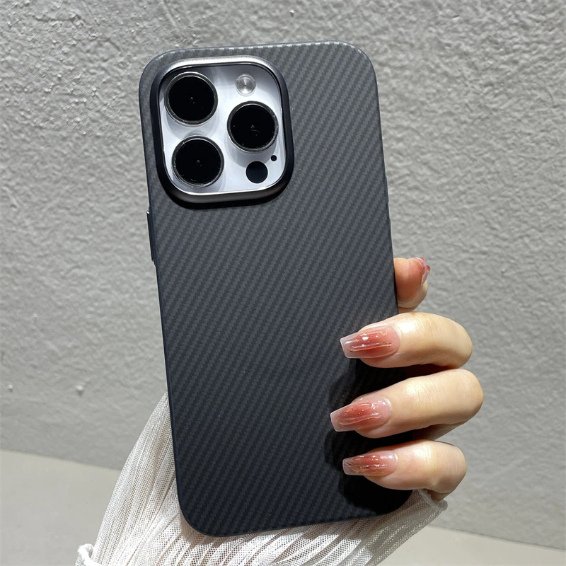 派刻苹果14promax手机壳磁吸16碳钎维iPhone15凯拉夫13高档12商务
