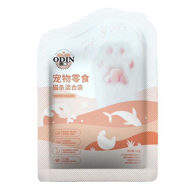 奥丁宠物零食猫条混合装10支150g*1