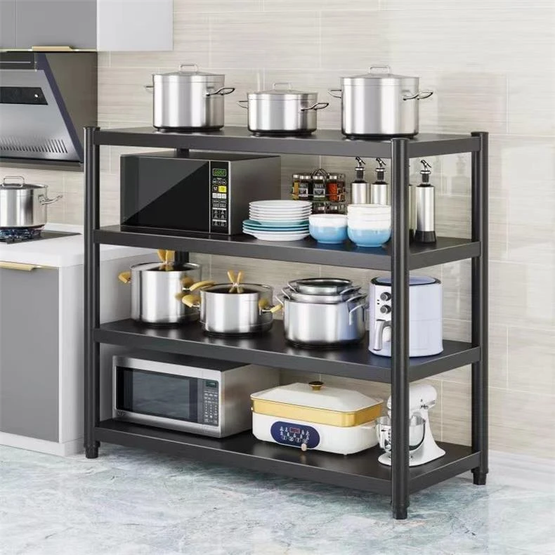 2层-3层，25宽，夹缝厨房黑色碳钢置物架加粗加厚横梁杂物储物架