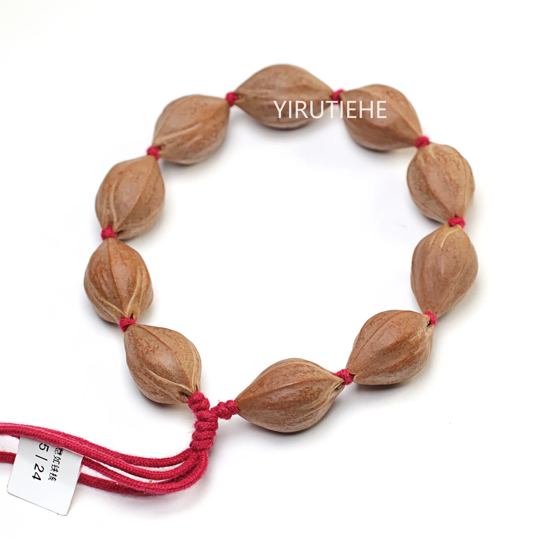 YIRU意如铁核 15*24三花三面佛橄榄核素串小籽梅林铁核