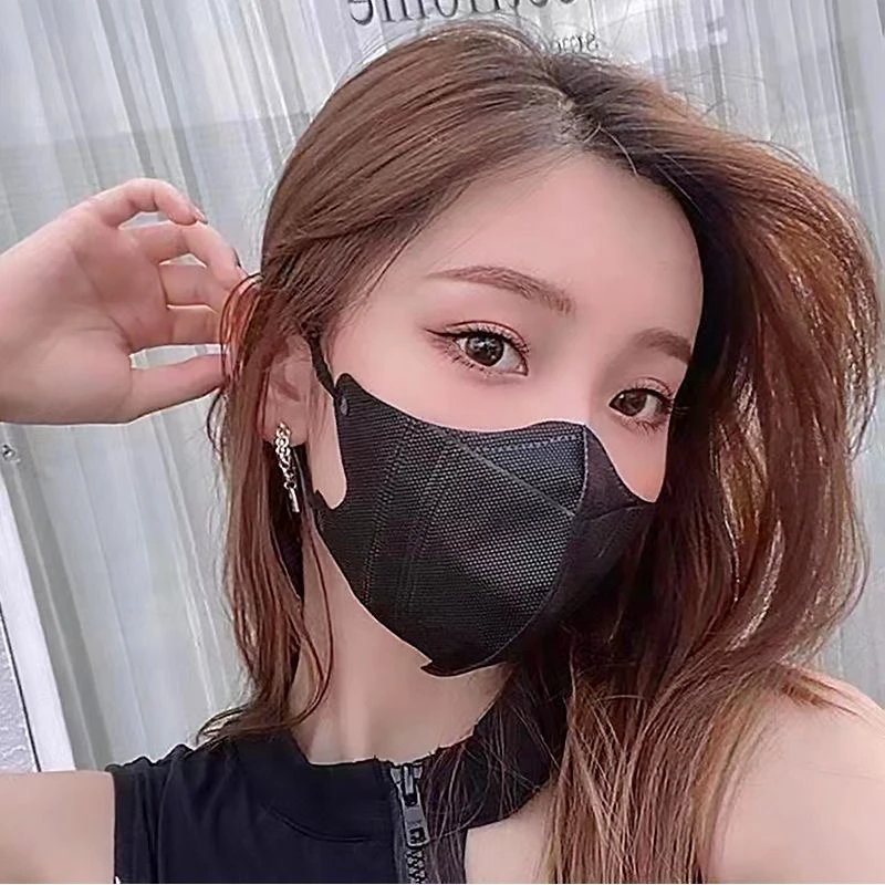 3d立体口罩大人款好看黑色男女网红爆款一次性独立包装白色透气