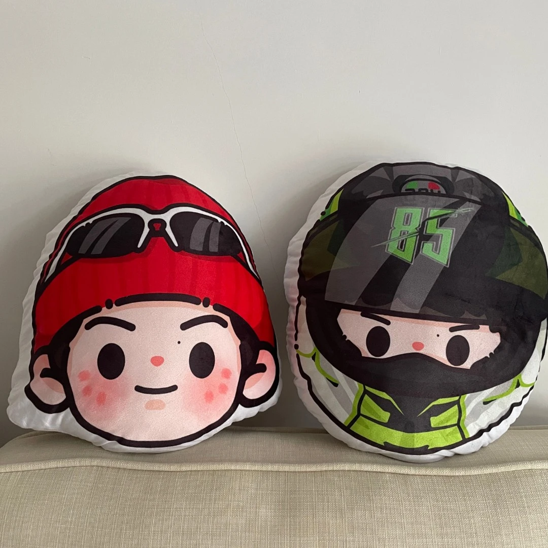 赞赞耶啵博君一肖抱枕Q版可爱大头水晶超柔双面（zbj专属）